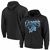 Men's Detroit Lions G III Sports by Carl Banks Perfect Season Full Zip Hoodie Charcoal,baseball caps,new era cap wholesale,wholesale hats